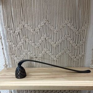 Crate & Barrel Black Metal Pinecone Candle Snuffer 405-922